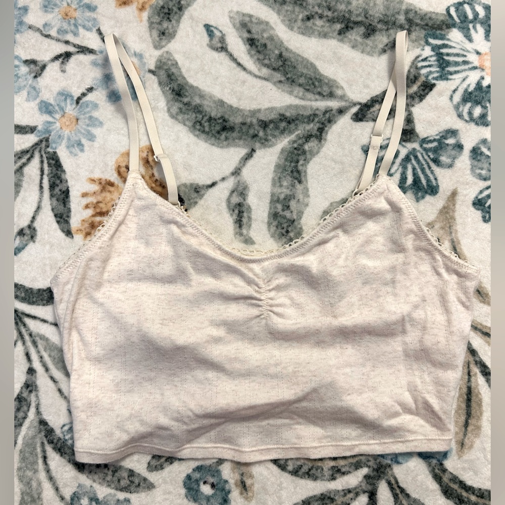 Aerie Real Good Soft Ivory Bralette Cami